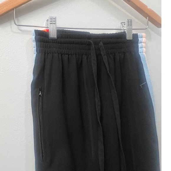 REVOLVE WOMEN’S LESLIE STRIPE RAINBOW TRACK PANTS, SIZE EU 38/ US 6, BLACK - Picture 8 of 14